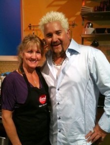 Gail and Guy Fieri on The Food Network