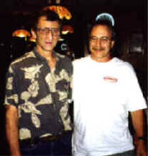 Albert Grande with Rick Consiglio at Sally's Apizza.