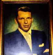 Frank Sinatra's autographed portrait at Sally's Apizza!